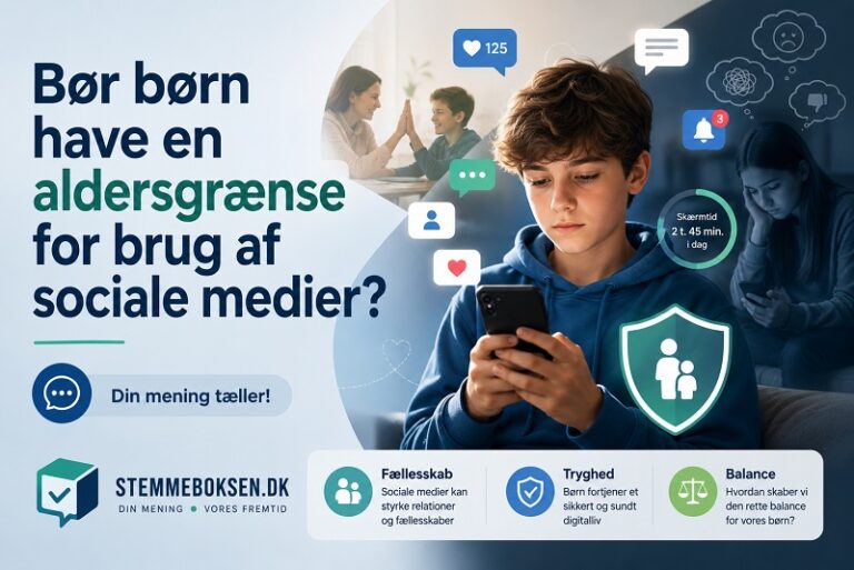 Bør børn have en aldersgrænse for brug af sociale medier?
