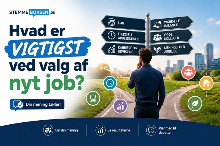 Hvad er vigtigst ved valg af nyt job?