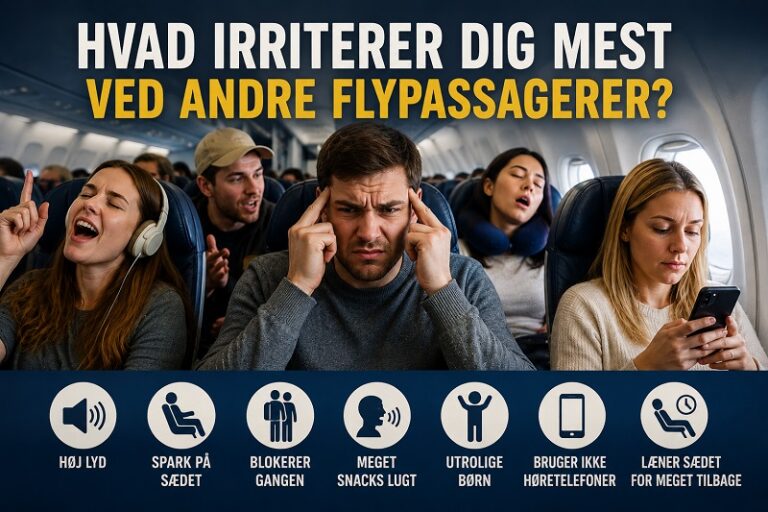 Hvad irriterer dig mest ved andre flypassagerer?