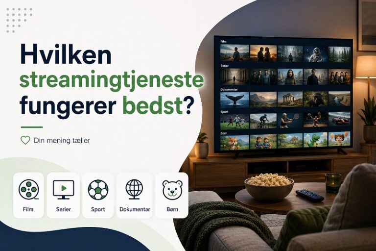 Hvilken streamingtjeneste fungerer bedst?
