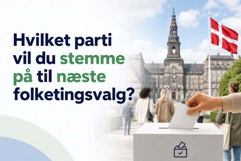 Hvilket parti vil du stemme på til næste folketingsvalg?
