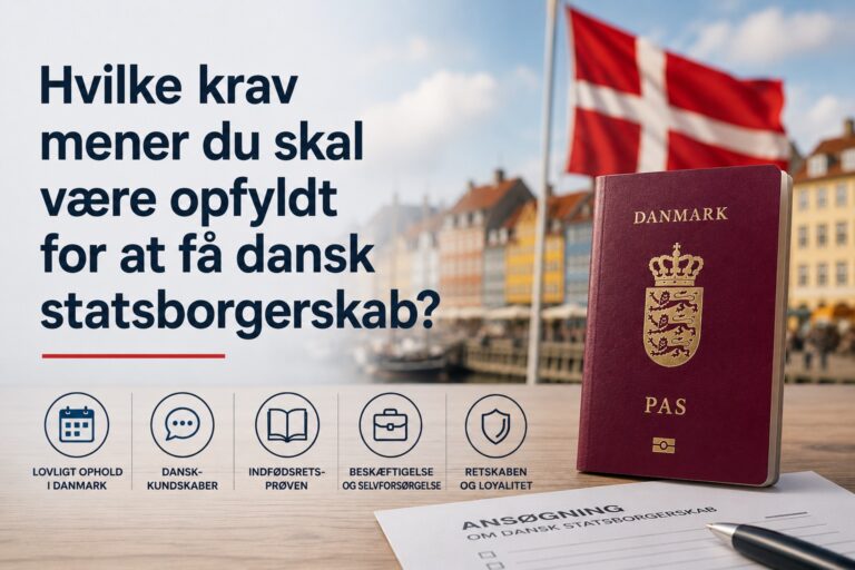Hvilke krav mener du skal v&aelig;re opfyldt for at f&aring; dansk statsborgerskab?