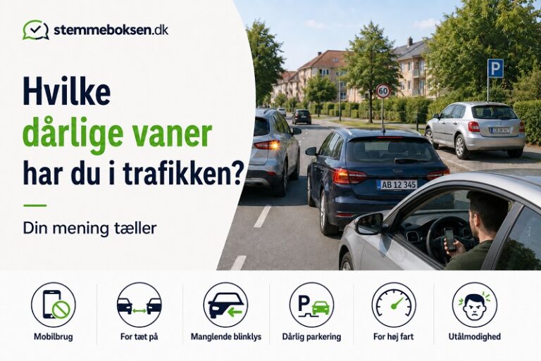 Hvilke dårlige vaner har du i trafikken?