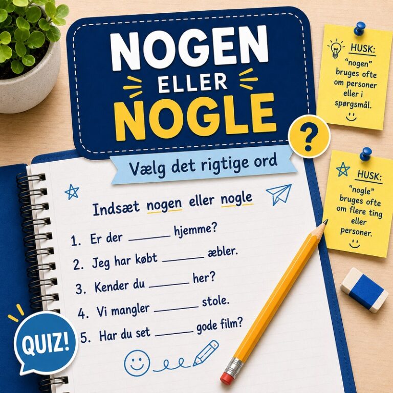 Inds&aelig;t nogen eller nogle