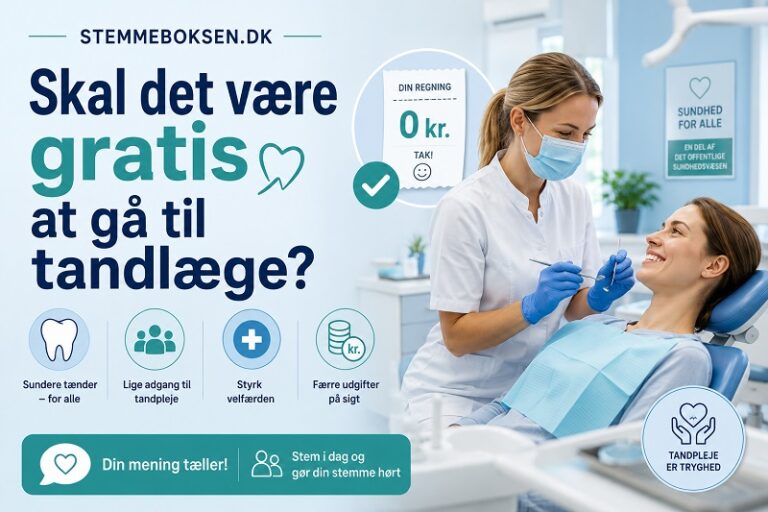 Skal det være gratis at gå til tandlæge?