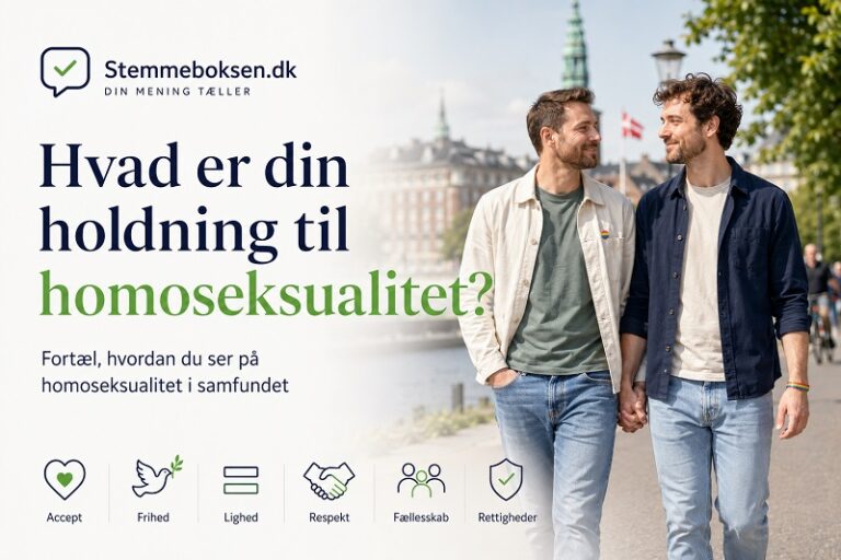 Hvad er din holdning til homoseksualitet?