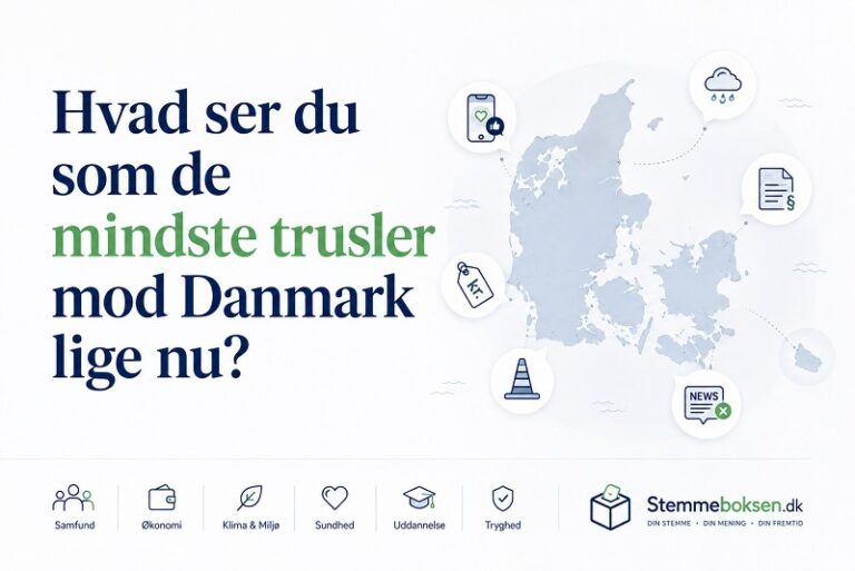 Hvad ser du som de mindste trusler mod Danmark lige nu?