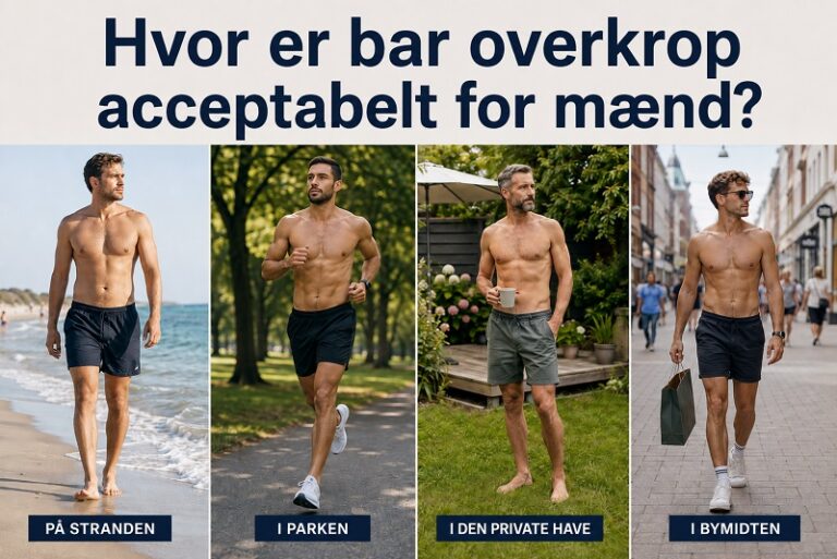 Hvor må mænd gå med bar overkrop?