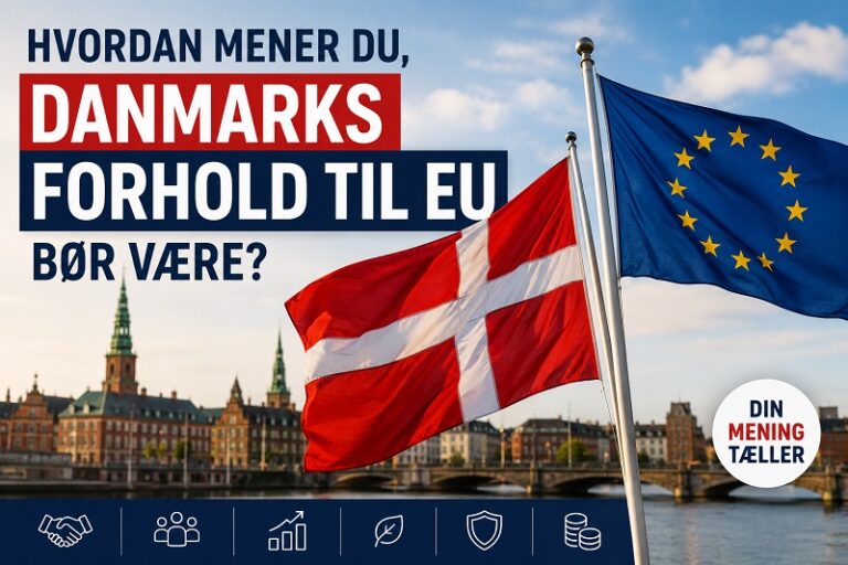 Hvordan mener du, Danmarks forhold til EU b&oslash;r v&aelig;re?